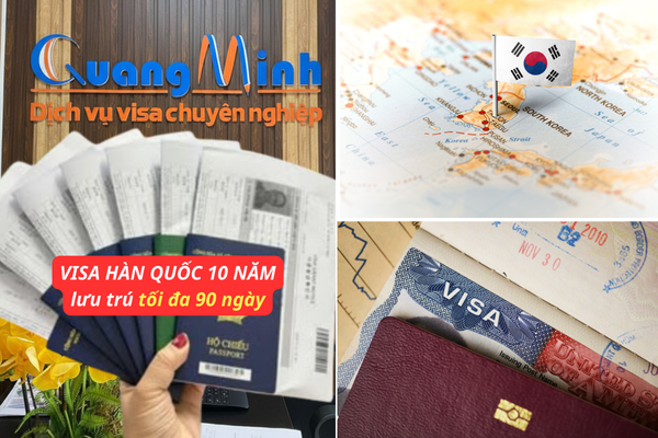 DỊch vụ xin visa hàn quốc multiple 10 năm - quang minh visa